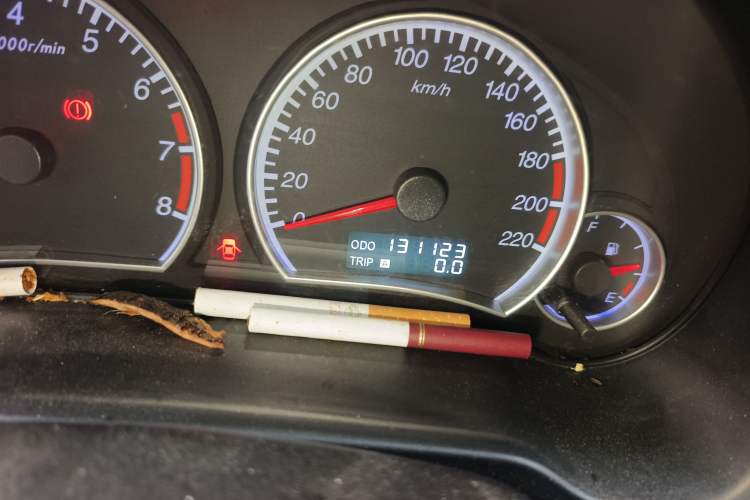 Used Haima Fumei 2013 Sedan 1.6L Manual Elite Edition Odometer Close Up