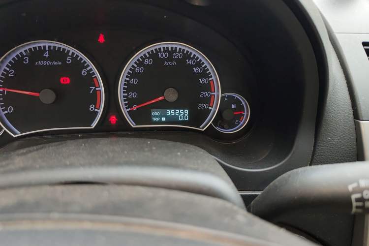 Used Haima Fumei 2013 Sedan 1.6L Manual Fashion Edition Odometer Close Up