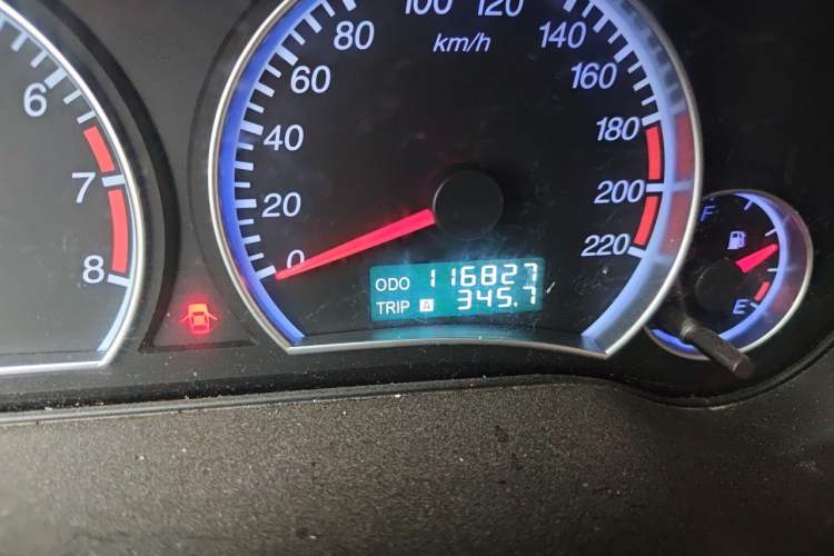 Used Haima Fumei 2013 Sedan 1.6L Manual Elite Edition Odometer Close Up