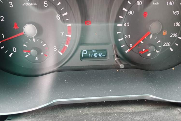 Used Haima Fumei 2014 M5 1.6L Automatic Elite Model Odometer Close Up