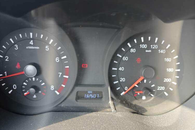 Used Haima Fumei 2015 1.6L Manual Prestige Model Odometer Close Up