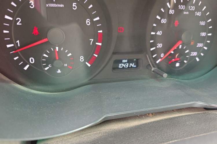 Used Haima Fumei 2015 1.6L Manual Prestige Model Odometer Close Up