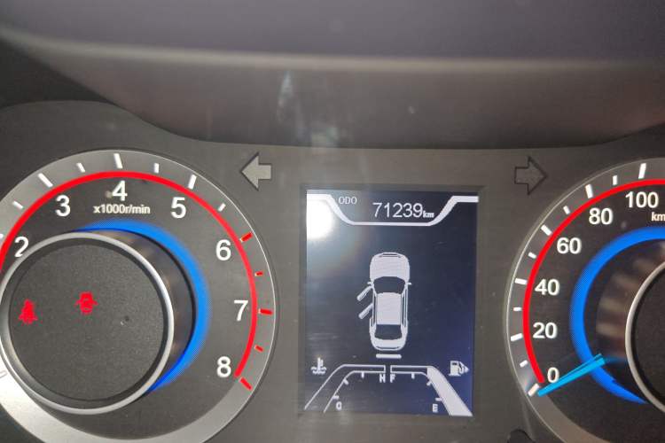 Used Haima Fumei 2017 1.6L Manual Luxury Model Odometer Close Up