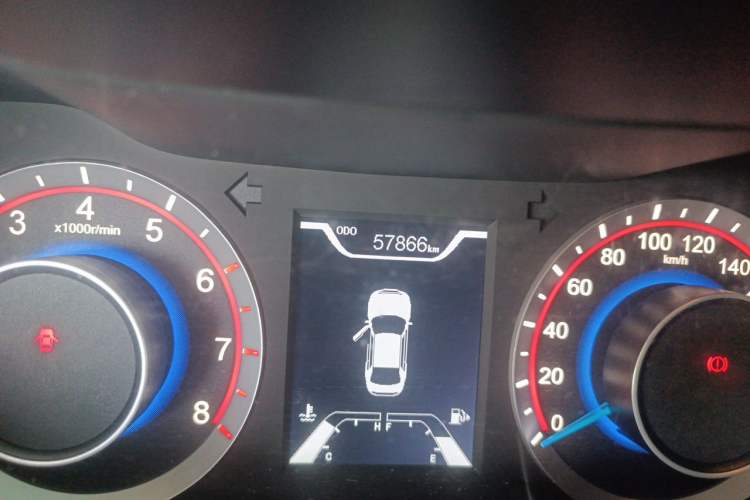 Used Haima Fumei 2017 1.6L Manual Luxury Model Odometer Close Up