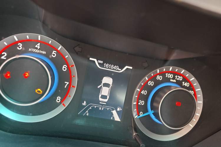 Used Haima Fumei 2017 1.6L Manual Luxury Model Odometer Close Up