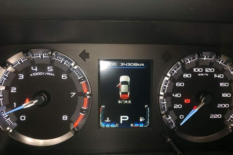 Used Haima Fumei F5 2018 1.6L Automatic Elite Model Odometer Close Up
