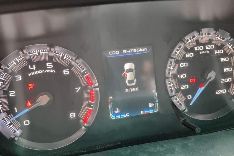 Used Haima Fumei F5 2018 1.6L Manual Elite Model Odometer Close Up