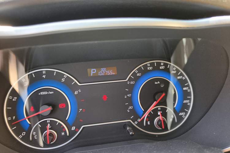 Used Haima Fumei F7 2017 1.5T 7-Seater Automatic Comfort Version Odometer Close Up
