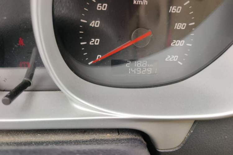 Used Haima M3 2013 1.5L Manual Elite Model Odometer Close Up