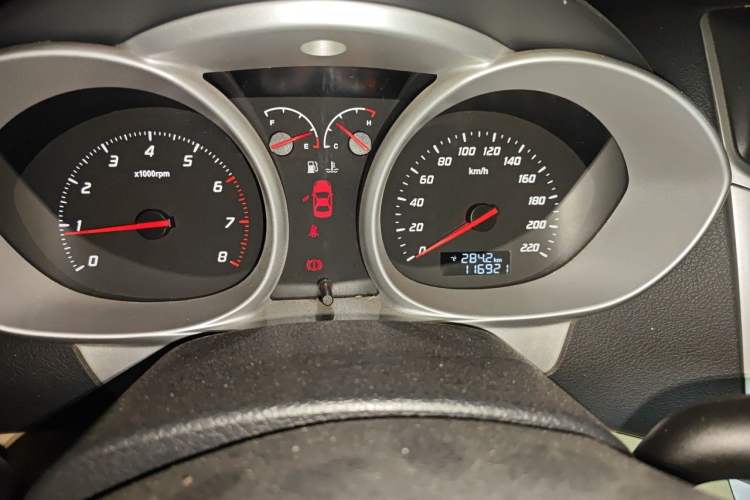 Used Haima M3 2013 1.5L Manual Standard Model Odometer Close Up