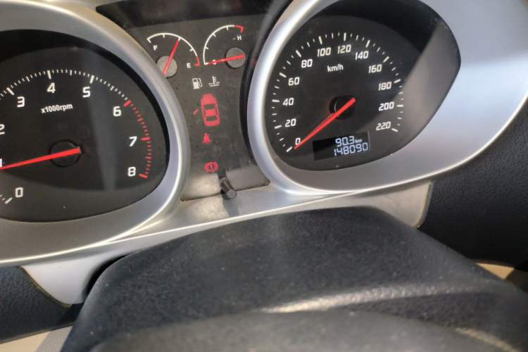 Used Haima M3 2013 1.5L Manual Base Version Odometer Close Up