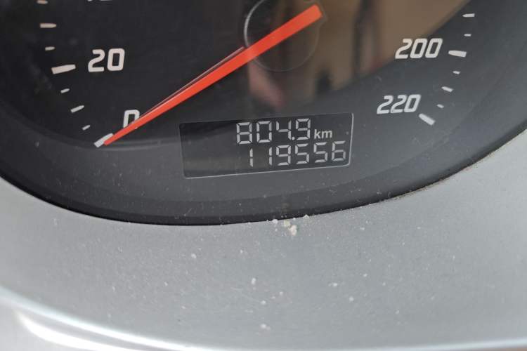Used Haima M3 2013 1.5L Manual Elite Model Odometer Close Up