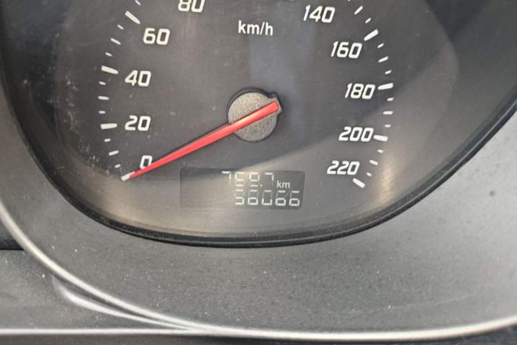 Used Haima M3 2015 1.5L Manual Elite Model Odometer Close Up