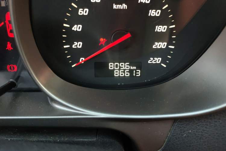 Used Haima M3 2015 1.5L Manual Elite Model Odometer Close Up