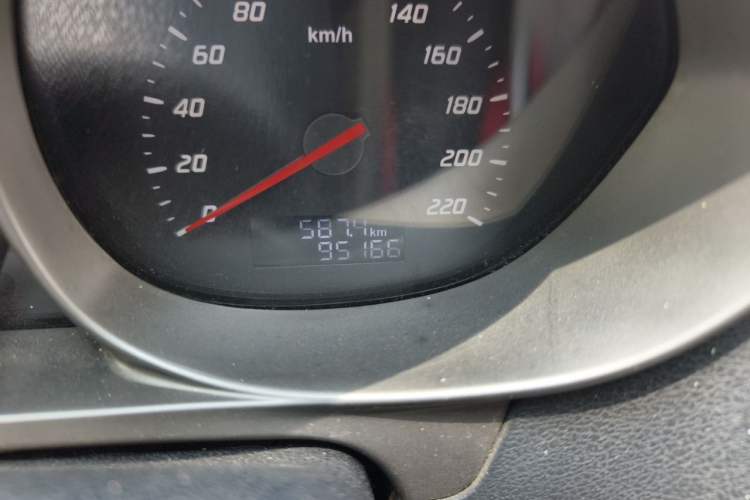 Used Haima M3 2015 1.5L Manual Elite Model Odometer Close Up