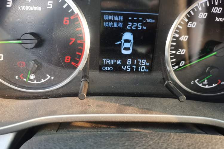 Used Haima M3 2016 1.5L Manual Comfort Model Odometer Close Up