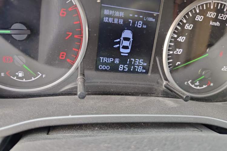 Used Haima M3 2016 1.5L Manual Comfort Model Odometer Close Up