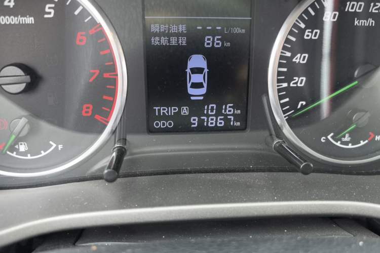 Used Haima M3 2017 1.5L Manual Comfort Model Odometer Close Up