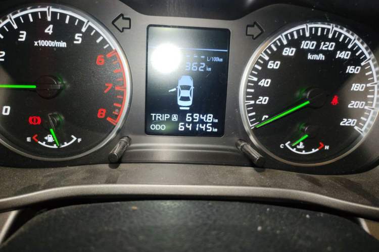 Used Haima M3 2017 1.5L Manual Comfort Model Odometer Close Up