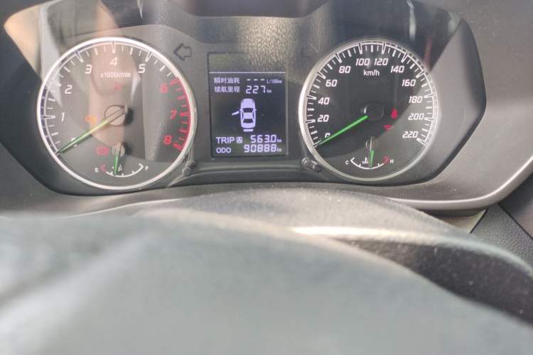 Used Haima M3 2017 1.5L Manual Comfort Model Odometer Close Up