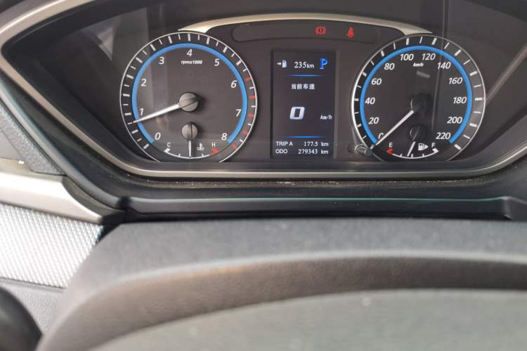 Used Haima M6 2015 1.5T CVT Luxury Model Odometer Close Up