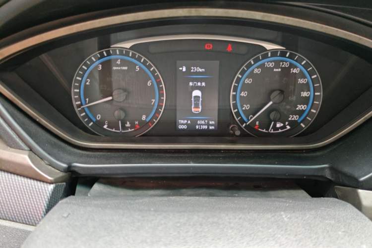 Used Haima M6 2017 1.6L Manual Comfort Model Odometer Close Up