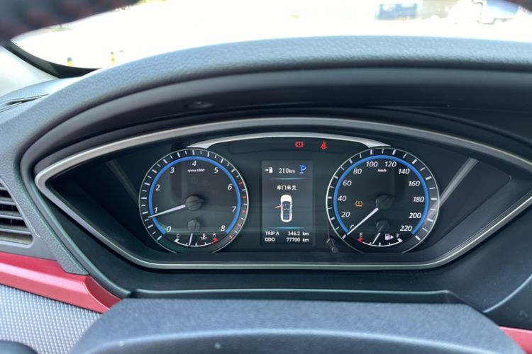Used Haima M6 2017 1.5T CVT Sporty Premium Model Odometer Close Up