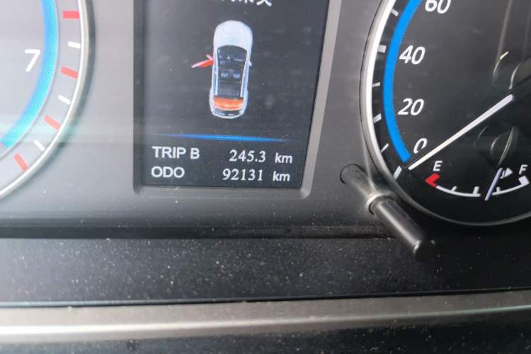 Used Haima M6 2017 1.5T CVT Luxury Model Odometer Close Up