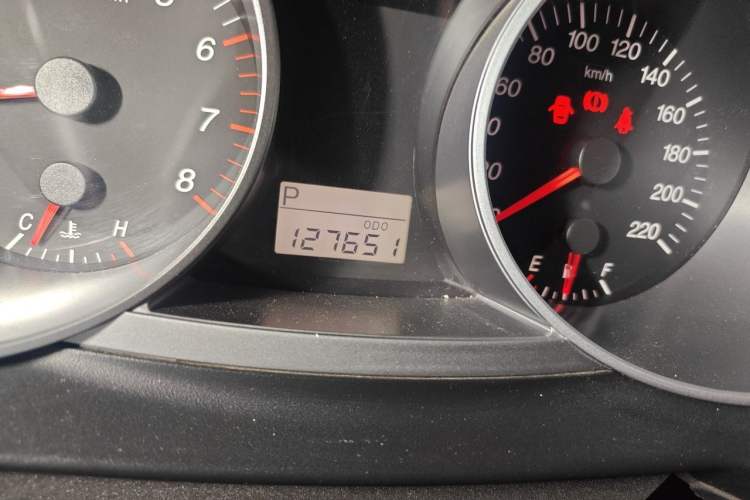 Used Haima Qishi 2012 2.0L Automatic Intelligent Navigation Version Odometer Close Up