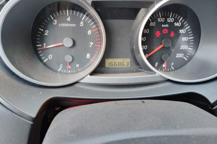 Used Haima Qishi 2013 2.0L Manual Urban Elite Model Odometer Close Up