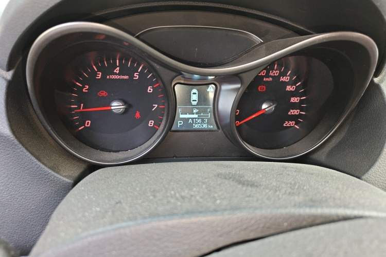 Used Haima S5 2015 1.5T CVT Flagship Model Odometer Close Up