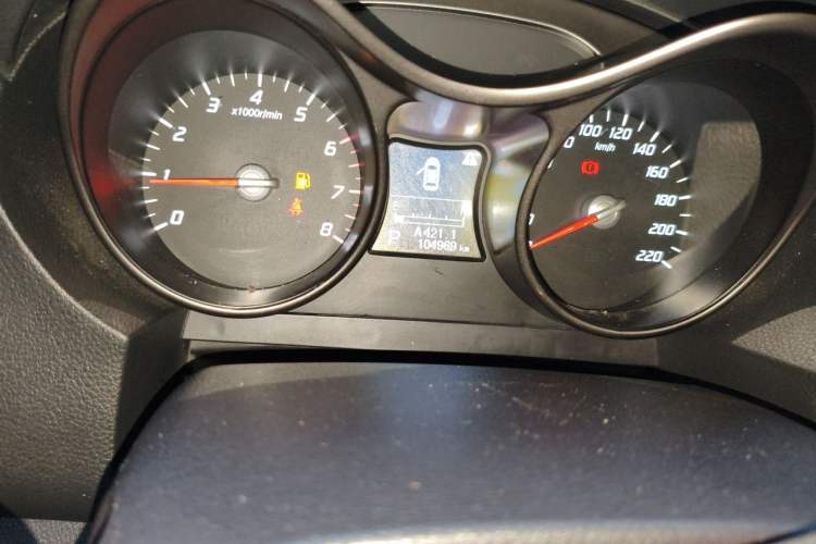 Used Haima S5 2015 1.5T CVT Luxury Model Odometer Close Up