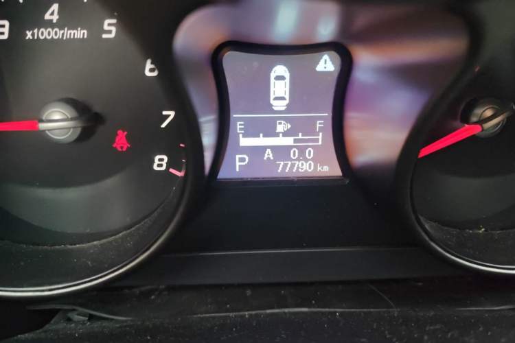 Used Haima S5 2015 1.5T CVT Luxury Model Odometer Close Up