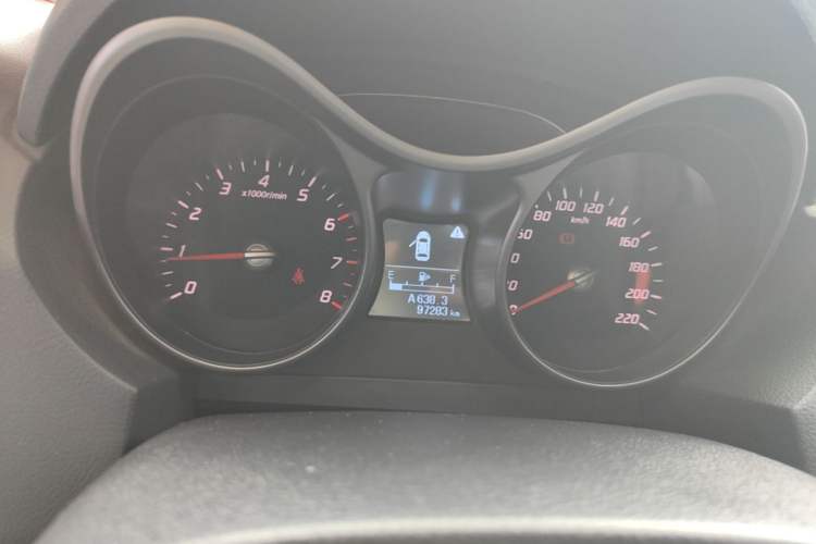 Used Haima S5 2015 1.6L Manual Luxury Model with Sunroof Instrument Cluster