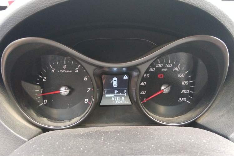Used Haima S5 2015 1.6L Manual Luxury Model with Sunroof Instrument Cluster