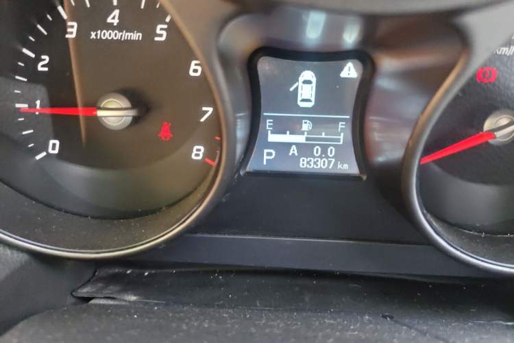 Used Haima S5 2015 1.5T CVT Flagship Model Odometer Close Up