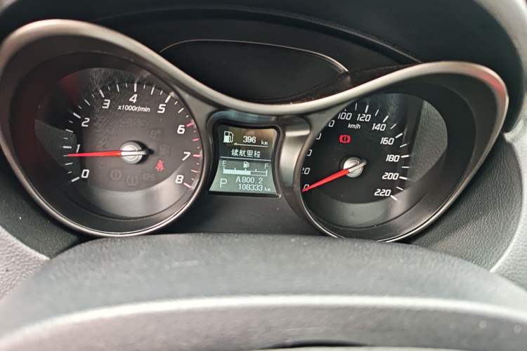 Used Haima S5 2015 1.5T CVT Luxury Model Odometer Close Up