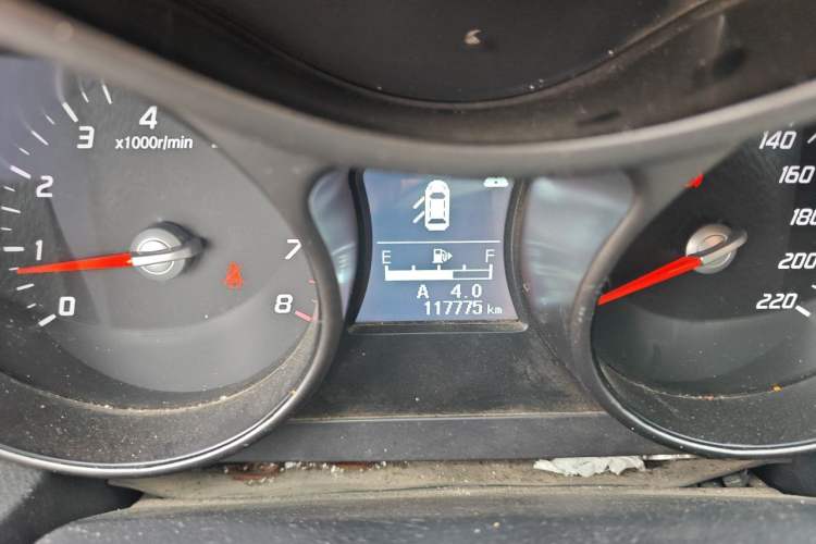 Used Haima S5 2015 1.6L Manual Comfort Model Odometer Close Up
