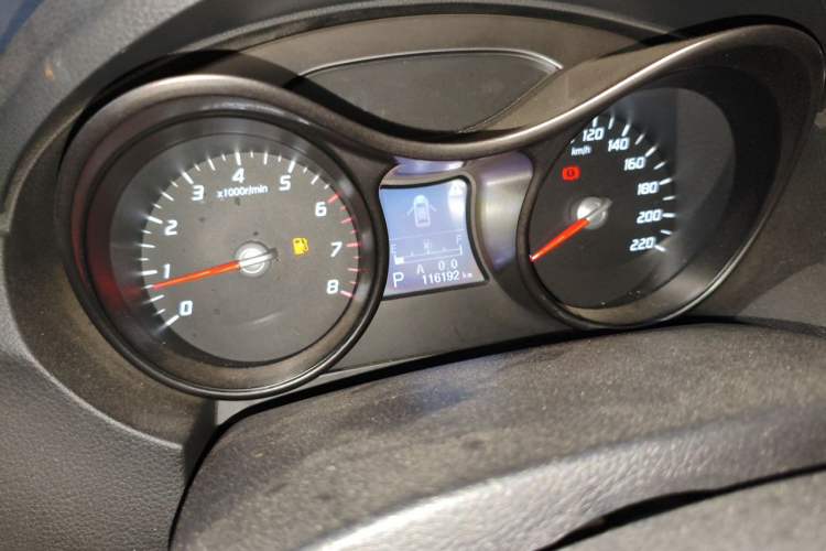 Used Haima S5 2015 1.5T CVT Luxury Model Odometer Close Up