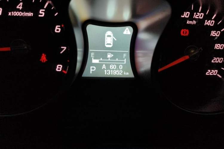 Used Haima S5 2016 1.5T CVT Enjoyment Edition Odometer Close Up
