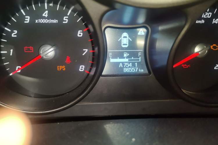 Used Haima S5 2017 Strong-Power Version 1.6L Manual Comfort Model Odometer Close Up