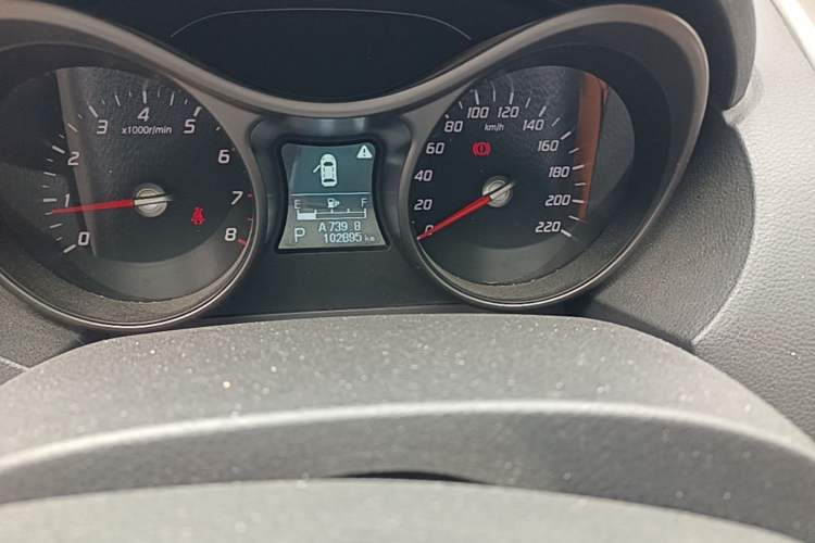 Used Haima S5 2017 Strong-Performance Version 1.5T CVT Prestige Model Odometer Close Up
