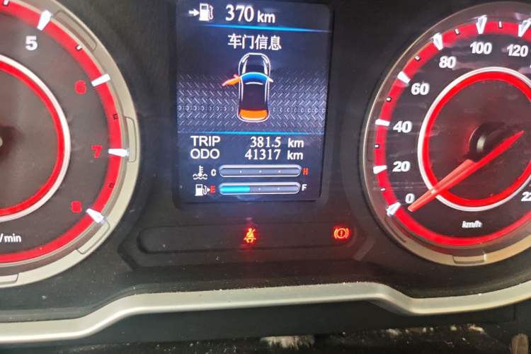 Used Haima S5 2017 Strong-Performance Version 1.5T Manual Luxury Model Odometer Close Up