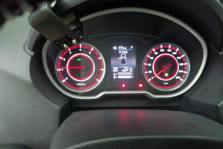 Used Haima S5 2018 1.5T CVT Luxury Model Odometer Close Up