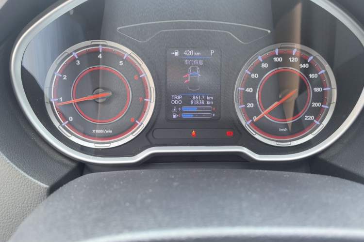 Used Haima S5 2018 1.5T CVT Flagship Model Odometer Close Up
