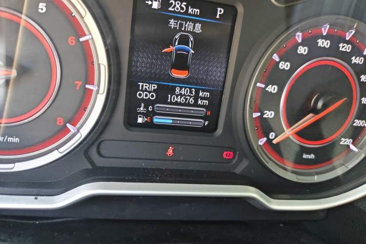 Used Haima S5 2018 1.5T CVT Flagship Model Odometer Close Up