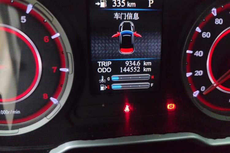 Used Haima S5 2018 1.5T CVT Flagship Model Odometer Close Up