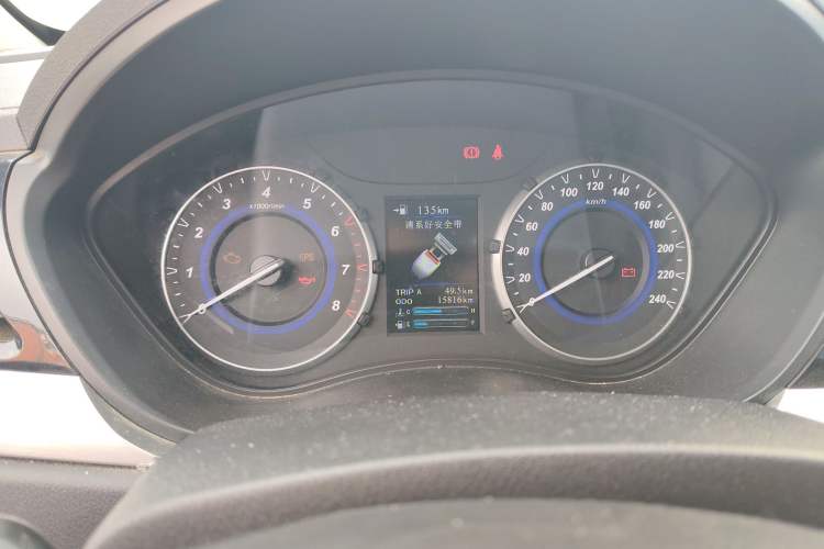 Used Haima S5 Youth Edition 2017 1.6L Manual Luxury Model Odometer Close Up