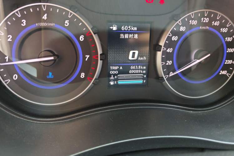 Used Haima S5 Youth Edition 2017 1.6L Manual Luxury Model Odometer Close Up