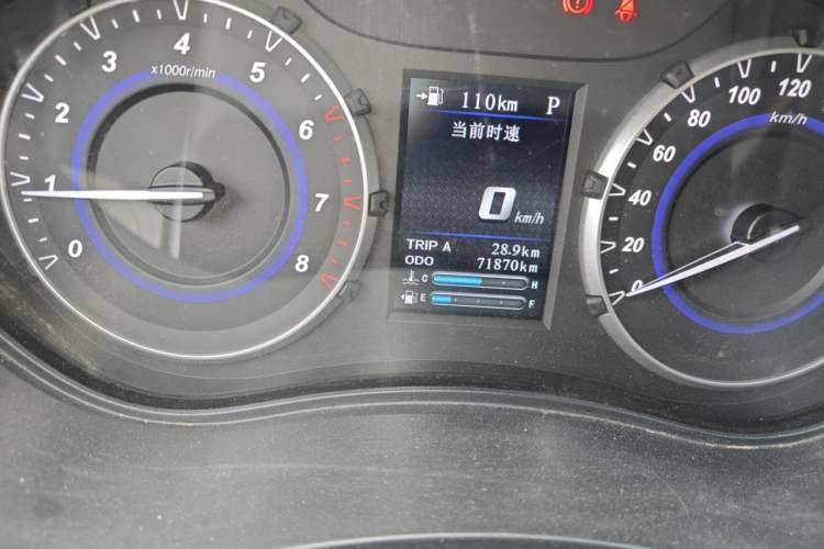 Used Haima S5 Youth Edition 2018 1.6L CVT Luxury Model Odometer Close Up